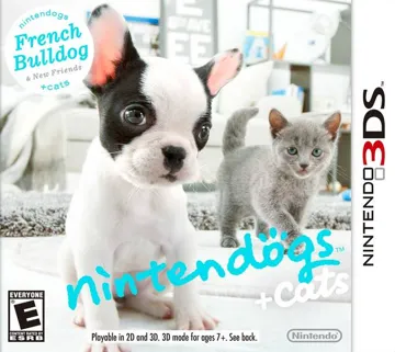 Nintendogs   Cats - French Bulldog & New Friends (Japan) (Rev 2) box cover front